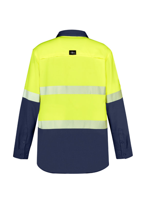 mens-hi-vis-outdoor-segmented-tape-l-s-shirt-yellow-navy-back