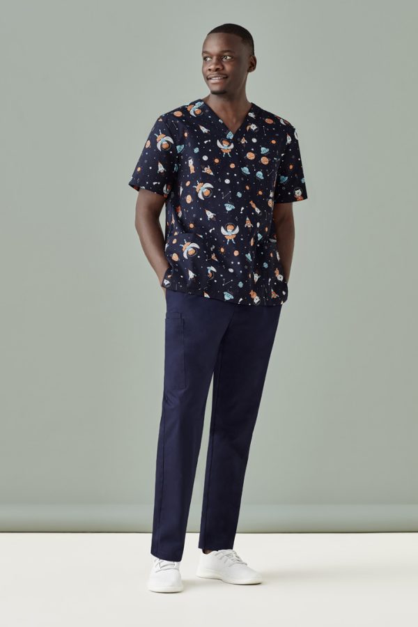 space-party-mens-scrub-top